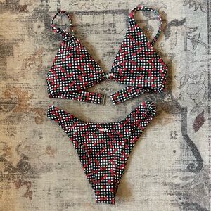 SALTY HONEY BIKINI cherry print